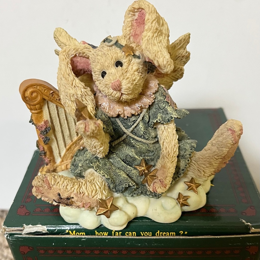 Boyds Bears Bearstone - Celeste The Angel Rabbit Bunny Figurine Easter